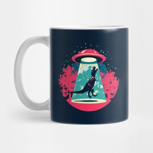 Beware UFO, T. Rex / Red Mug